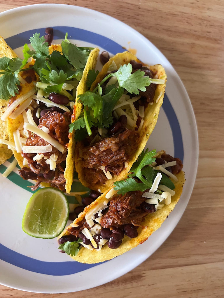 Chipotle & tomato beef short rib tacos